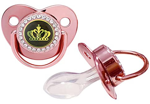 YOLIEN ABDL Lover Little Space Ageplay Erwachsenengröße Bling Schnuller für Erwachsene (Rosa)