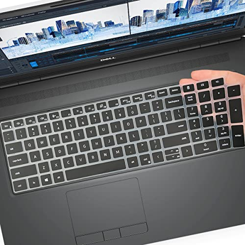 Tastaturabdeckung für Dell Precision 7000 7550 7560 7750 7760 15.6 17.3 Zoll Laptop, Dell Precision 7000 Laptop Zubehör Schutztastatur Skin-Black