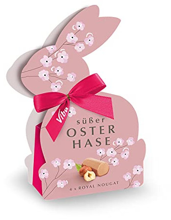 Viba Nougat Ostergruß Frühlingsbote (Hase mit Royal Nougat, 40 g)