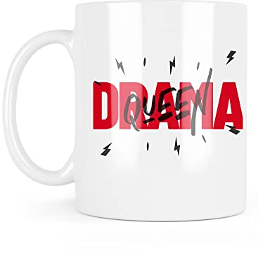 Tazza in ceramica con messaggio – Regalo umorismo – Drama queen – Ref4403 – Francia