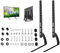 Youyijia Universal TV Stand 37''-75'' Height Adjustable Metal TV Leg Maximum Load 50kg TV Pin for Home