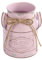 JUKIDS Vase vintage en métal rose en forme de seau en étain, design rustique en canette de lait, centre de table, décoration d'intérieur