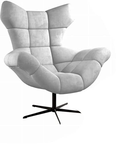 DomiMeble Drehsessel Wohnzimmer Sessel Sensi Ohrensessel XXL Egg Chair - solide und bequem großer Stuhl - Beständigkeit gegen Schmutz und Beschädigung - 360 Grad drehbar - 104 x 84 x 119 cm
