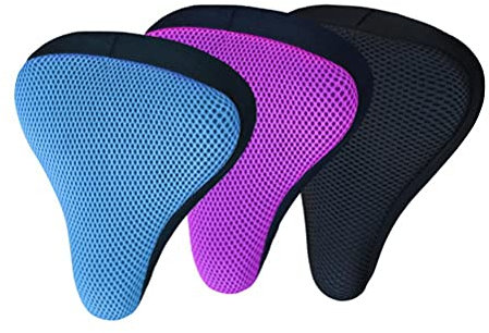 Fahrradsitzbezug, Atmungsaktiver, Gepolsterter Sitzbezug für Mountainbike, Dunkelblau, für Langstreckenfahrt, Reiten, Touren