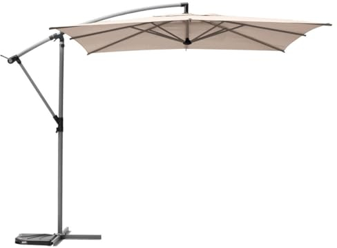 Hespéride - Parasol Cuadrado Manoa de Trigo de 2,5x2,5 m