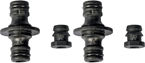 Ribimex Pra/GGB.1501 Kit raccordi per TubìDrop, Nero, 15x50x50 cm (Confezione da 2)