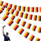 Bandiera d'Germania,Piccole Bandiere Germania,Bandierine Germania per esterni,Bandiere Germania,Bandiera Germania Resistente,Per la decorazione delle feste,Rettangolo,14X21cm,20pcs,5 metri