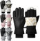 WATMHHJQ Skihandschuhe für Männer und Frauen, Winterhandschuhe für Wärme, -40 ℃ Kältebeständigkeit, Wind- und Spritzschutz, Touchscreen(Schwarz, L)