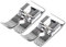 Jopto 2 Pièces Pied-de-biche pour Point Droit de 1/4 Pouce Accessoire pour Machine à Coudre Domestique à Tige Basse Singer, Brother, Janome, Toyota, Juki, Babylock, Euro-Pro, Kenmore, Simplicity