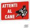 Wivico Panneau Attention au Chien,Réflexion Aluminium,Propriété Privée Vintage Schwarz mit Weißer Schrift,Je Monte LA Garde Vous Pénétrez dans Cette Propriété à Vos Risques et Périls