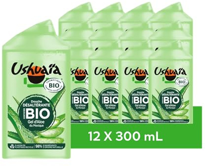 [LOT DE 12] Gel douche certifiée BIO Aloe Ushuaïa 300ml