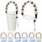 Yanmucy Water Bottle Strap Handmade Daisy Paracord Handle for Water Bottle Portable Coffee Cup Strap Durable Silicone Water Bottle Accessories for Commuting Gyms Cycling (Black)