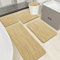 YIHOUSE Badezimmerteppich-Sets aus Memory-Schaum, 5-teilig, ultra-saugfähig, rutschfest, maschinenwaschbar und schnell trocknend, 5-teiliges Badezimmermatten-Set, Beige