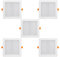 Maclean MCE374 S LED Licht-Panel Einbaustrahler 5-er Pack Deckenstrahler Deckenspot Deckenleuchte Decken-Strahler Einbauleuchte (5-er Pack 18W Einbaustrahler, Eckig)