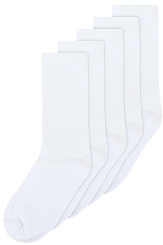 MELAWEAR Socken 5er Pack Basic (DE/NL/SE/PL, Numerisch, 35, 38, Regular, Regular, weiß)