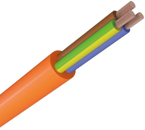 WITTKOWARE H05VV-F 3x1,50mm² PVC Schlauchleitung (Elektroleitung), Mantelfarbe orange, Kabellänge 100m