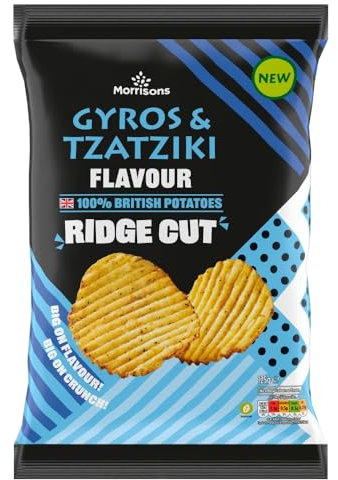 Morrisons Tzatziki Ridge Crisps 125g