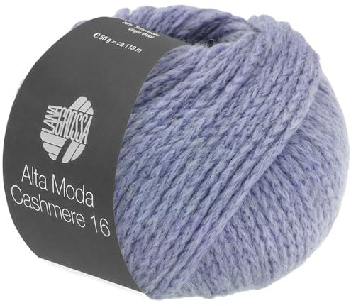 LANA GROSSA Alta Moda Cashmere 16 | Feinste 16 Mikron Merinowolle mit Kaschmiranteil | Handstrickgarn aus 78% Schurwolle (Merino) 12% Kaschmir & 10% Polyamid (Nylon) | 50g zum Stricken | 110m Garn 73
