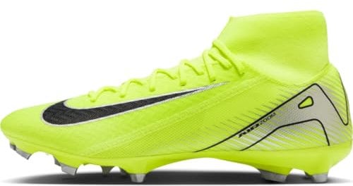 Nike Men's Zm Superfly 10 Acad Fg/Mg Football Shoe, Volt/Black, 6 UK