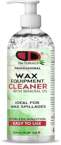 Professional Wax Equipment Container Cleaner, For Removing Spilled Wax and Residue from Wax Warmer Bucket Pot and Other Working Surfaces (500ml Pump)