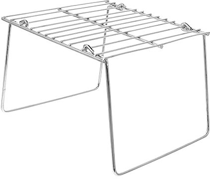 BCOATH Grillroste aus Edelstahl Grillroste zum Grillen von 16 x 16 x 12 cm Grillroste Grillhalterung Campingzubehör