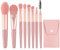 WOLMIK Pinselset Makeup, 8 Stück Make Up Pinsel Set Foundation Pinsel Schminkpinsel Set Lidschatten Pinselset Concealer Pinsel Eyeliner Pinsel Brush Augenbrauen Pinsel Kosmetikpinsel - Rosa