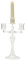 Bougeoir Chandelier, Bougeoir en Verre À 3 Bras, Bougeoir À 3 Branches, Bougeoirs De Mariage, Décoration De Maison Noël Décor(Transparent)