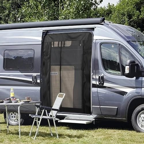 Zanzariera magnetica universale per porte scorrevoli, zanzariera e parasole per camper, furgoni e camper, facile da installare, protezione dagli insetti essenziale per Van Life