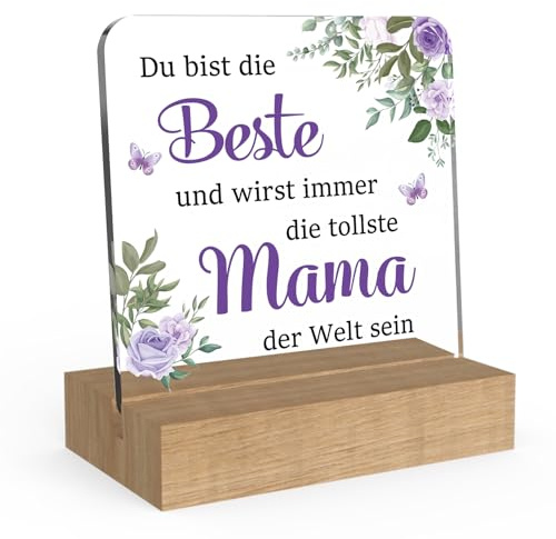 Muttertagsgeschenk Mutter Geschenk Weihnachten Akryl-Dekorationen Geschenke für Mama Beste Mama Geschenk Mutter Tochter Geschenke Geburtstagsgeschenke für Eltern Valentinstag Weihnachtsgeschenke