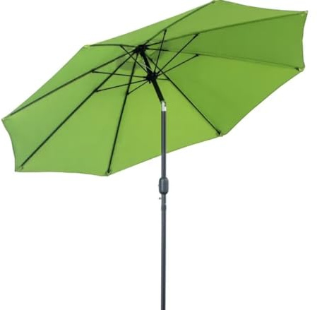 2.7M Garden Parasol Umbrella with Glass Fibre Ribs and Aluminium Frame, Tilting Sun Shade Shelter Canopy