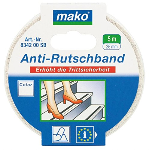 Anti-Rutschband 5 m Farbe Schwarz Selbsklebend