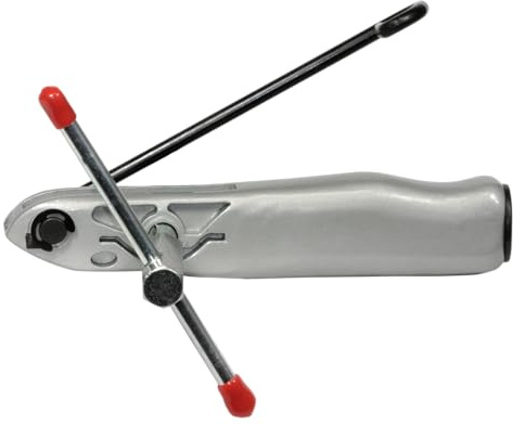 SW-Stahl Schlauchband-Montiergerät - Spannwerkzeug für Schlauchschellen | Profi-Werkzeug für Endlos-Schlauchbänder, zum Spannen und Schneiden, Antrieb über T-Griff oder 13 mm Steckschlüssel