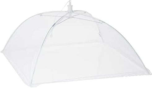 Metaltex 116230080 Fliegenhaube 35 cm faltbar, Weiß