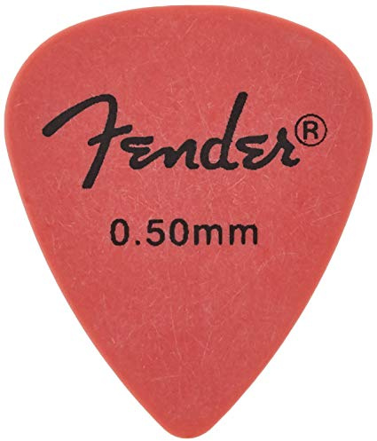 Fender 098-7351-701 351 Shape 1/2 Gross Rock On Pickpacks, .50 MM, Red