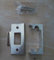 Ironmongery World Rebate Conversion Kit for Tubular Mortice Latch Double Rebated French Doors Set - Nickel/Silver