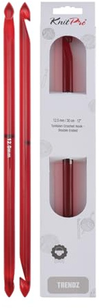 KnitPro KP51429 Hook, Plastic, Red, 30cm x 120mm