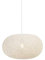 Qazqa - Design Ländliche Hängelampe I Pendellampe I Pendelleuchte weiß 50 cm - Corda Flat I Wohnzimmer I Schlafzimmer - Papier I Tau Rund - LED geeignet E27