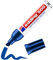 edding 500 Permanentmarker - blau - 1 Stift - Keil-Spitze 2-7 mm - wasserfest, schnell-trocknend - wischfest - für Karton, Kunststoff, Holz, Metall, Glas