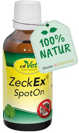 cdVet ZeckEx SpotOn 50ml - Duftöl mit Bio-Ölen mit langanhaltenden, maskierenden Eigenschaften gegen Lästlinge wie Zecken
