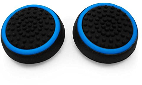 OcioDual 2x Funda de Goma Azul Compatible con Joystick Mando PS4/FAT/Slim/Pro Xbox One Eje L3 R3 Gomas
