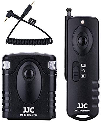 JJC Fernauslöser für OM System OM-1 Mark II Olympus OM-D E-M1 Mark II (30 Meter, 433 MHz) - Kompatibel mit Original Olympus RM-CB2 Fernbedienung Kabel Schalter