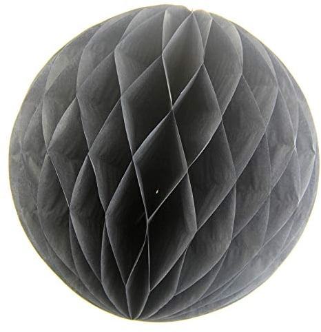 10 Wabenbälle 30cm Set ( schwarz 030 ) // Waben Ball Honeycomb Papier Hänge Deko Laternen Dekoration Bälle Pompons PomPom Party Hochzeit Raumdeko