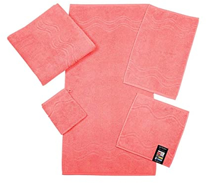 Ross Uni-Walk Handtücher Cashmere 9008 Flamingo, Duschtuch 75x140 cm
