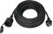 Verlängerungskabel Outdoor 10m für den Außenbereich, Gummi Verlängerung Stromkabel mit Schuko Stecker, IP44 Verlängerungsleitung 3G1,5 mm² Kabel, Elektrokabel außen, mit Schutzkappe, 3500w, Schwarz