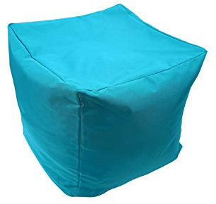 iStyle Mode Waterproof Square Shape Bean Bags Indoor Outdoor Seating Garden Footstools Foot Rest Stool Pouffe Ottoman 40x40x40cm