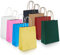Anstore 32 Stück Papiertüten Bunt Geschenktüten, Papiertüten mit Henkel, Kraftpapier Tüten Candy Tüten Partytüten, 15x8x20cm Kleine Papiertüten fur Kindergeburtstag, Babyparty, Hochzeit, Weihnachten