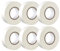 GTSE - Nastro isolante bianco - 19 mm x 20 m - Robusto ed autoadesivo - Per proteggere, unire e riparare cavi - 6 rotoli