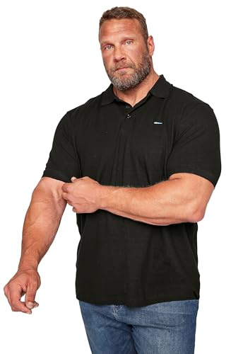 BadRhino Big & Tall Core Polo Shirt - Men's - Plus Size Curve Black