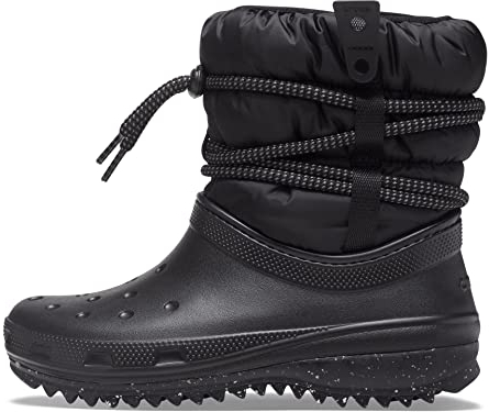 Crocs Damen Classic Neo Puff Luxe Boot W Schneestiefel, Schwarz (Black), 38-39 EU