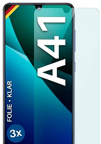 moex FlexProtect Schutzfolie kompatibel mit Samsung Galaxy A41 Displayschutz nur 0.2 mm dünn, Folie für das Display, HD Ultra klar und extra Kratzfest - 3 Stück